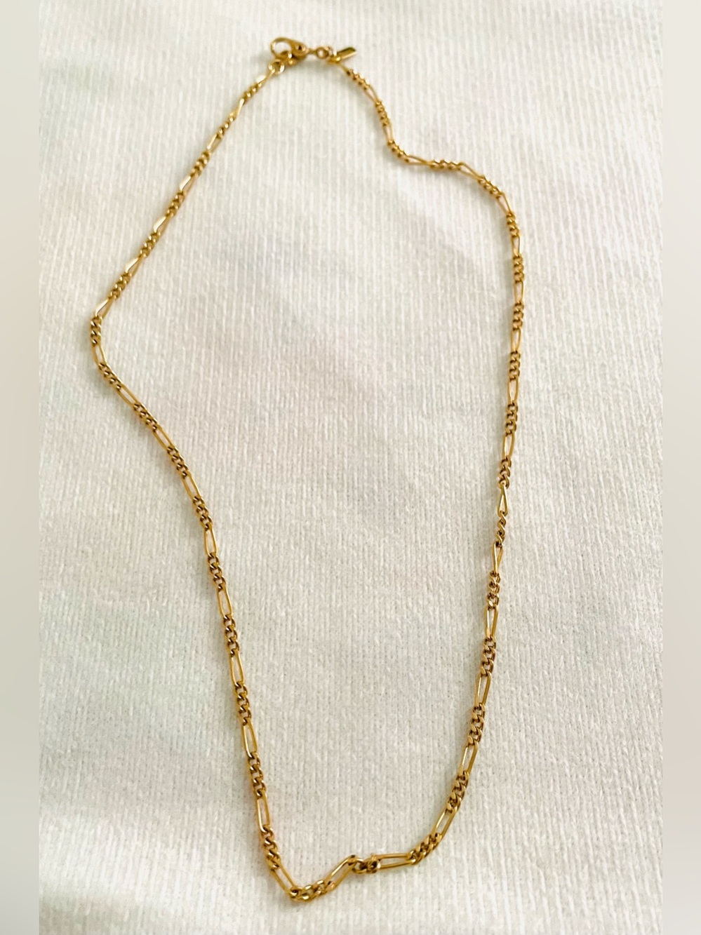 Monet Gold-Tone Twisted Paperclip Necklace